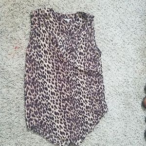 《41 HAWTHORN STITCH FIX CHEETAH TANK TOP BLOUSE 》